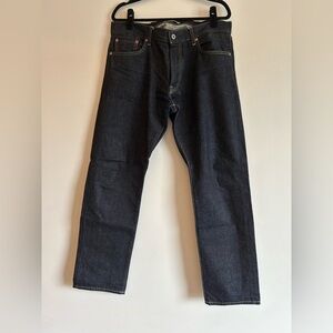 Uniqlo Straight Jeans 34x32in with hem alterations